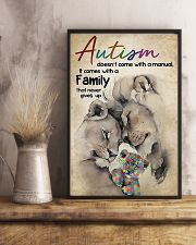 Autism comes with a family that never gives up 11x17 Poster lifestyle-poster-3