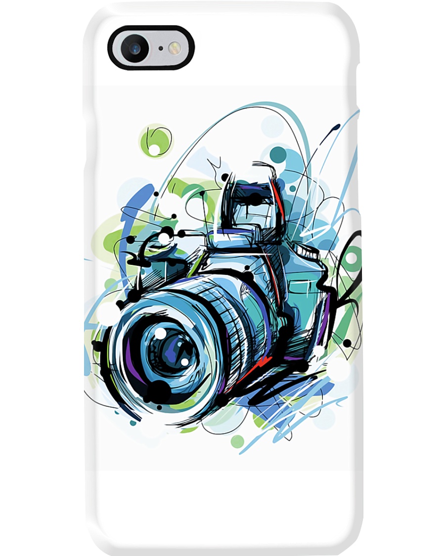 Blue Art Camera Photographer Phone Case