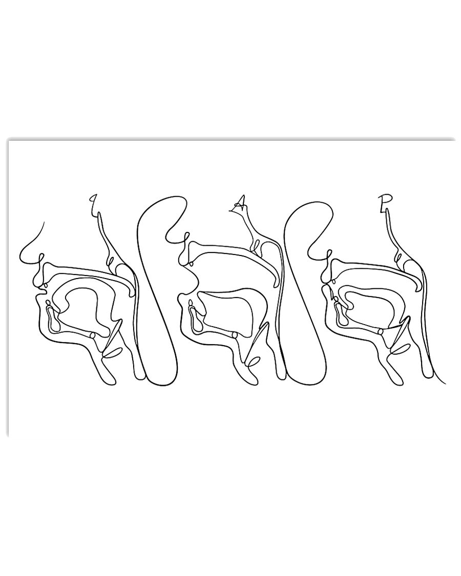 Speech Language Pathologist Speech Anatomy 17x11 Poster