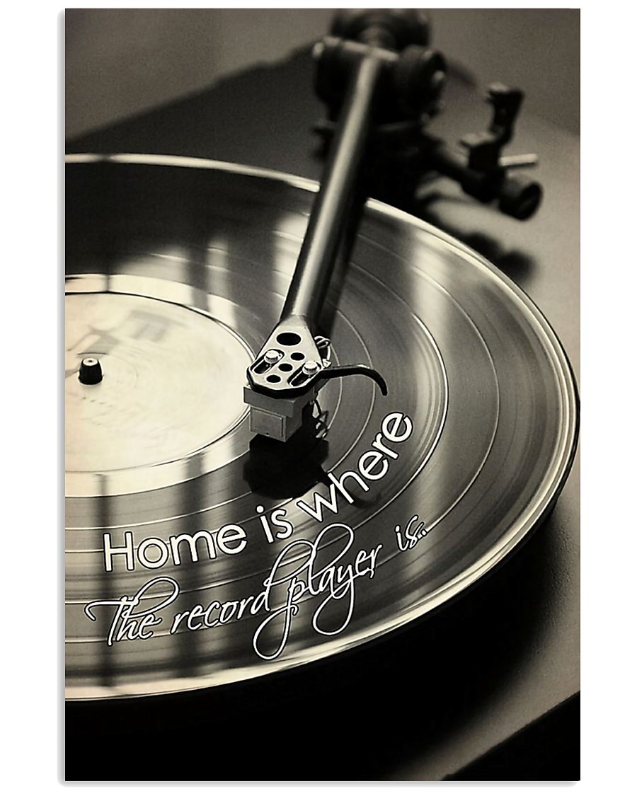 DJ Home is where the record player is 11x17 Poster