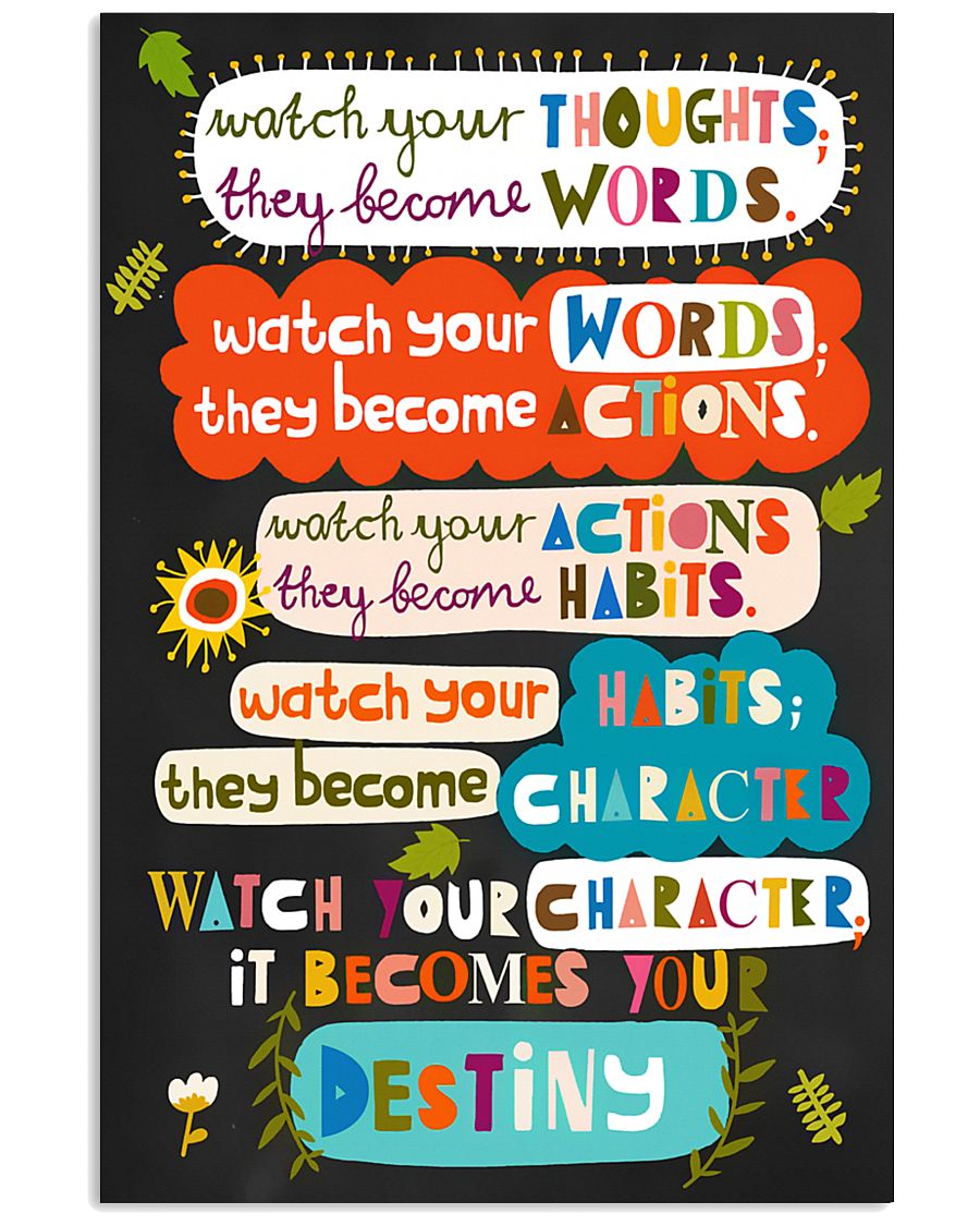 Social Worker watch your words 11x17 Poster
