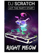 DJ scratch let the party start right meow 11x17 Poster front