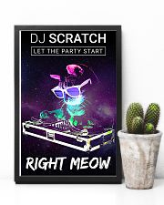 DJ scratch let the party start right meow 11x17 Poster lifestyle-poster-8