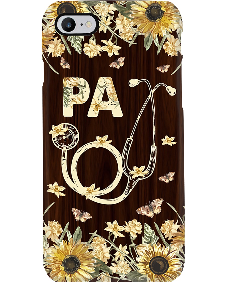 Physician Assistant Wood Flowery Phone Case
