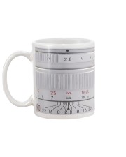 Silver Camera Lens Photographer Mug back