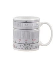 Silver Camera Lens Photographer Mug front