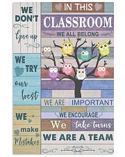 Teacher We Don't Give Up 11x17 Poster front