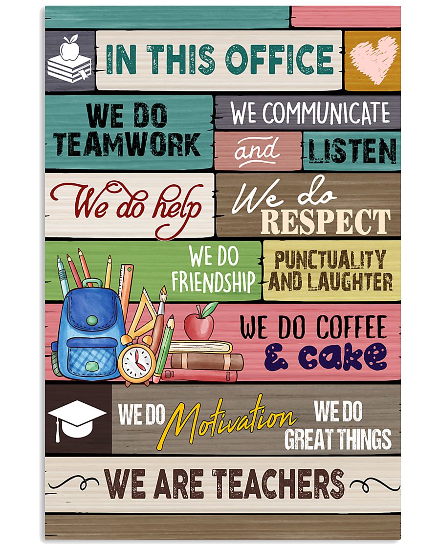 In This Office We Are Teachers 11x17 Poster