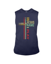 Drummer In Jesus Name I Play Sleeveless Tee tile