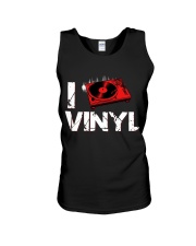 DJ vinyl Unisex Tank thumbnail