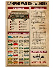 Camper Van Knowledge Camping 11x17 Poster front