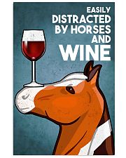 Horse Girl Easily Distracted By Horse And Wine 11x17 Poster front