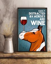 Horse Girl Easily Distracted By Horse And Wine 11x17 Poster lifestyle-poster-3