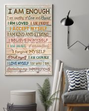 Social Worker I Am Enough 11x17 Poster lifestyle-poster-1