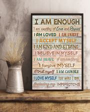 Social Worker I Am Enough 11x17 Poster lifestyle-poster-3
