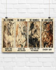 Horse Girl - Be Strong When You Are Weak 17x11 Poster aos-poster-landscape-17x11-lifestyle-17