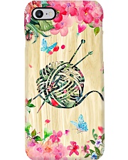 Crochet and Knitting Floral Yarn Phone Case i-phone-7-case