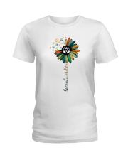 Social Worker Colorful Flower Ladies T-Shirt front