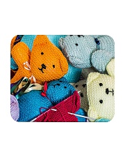 Crochet And Knitting Teddy Mousepad thumbnail