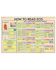 Cardiologist Read ECG 17x11 Poster front