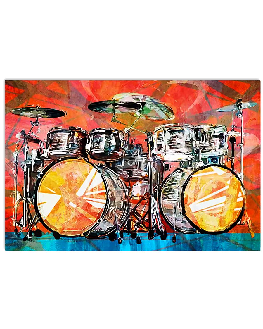 Drummer - Drumset Art 17x11 Poster
