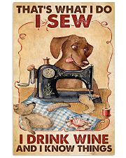 Drink Wine And Sew 11x17 Poster front