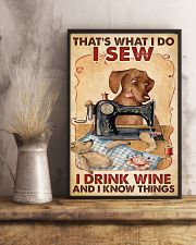Drink Wine And Sew 11x17 Poster lifestyle-poster-3