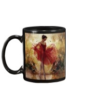Pretty Ballet Dancer With The Red Dress Art Mug back