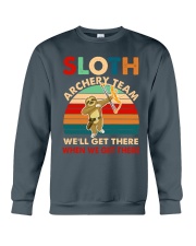 Sloth archery team Crewneck Sweatshirt thumbnail