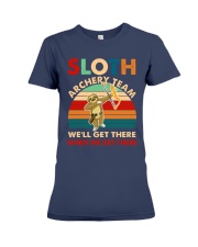 Sloth archery team Premium Fit Ladies Tee thumbnail