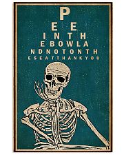 Optometrist Skull Chart 11x17 Poster front