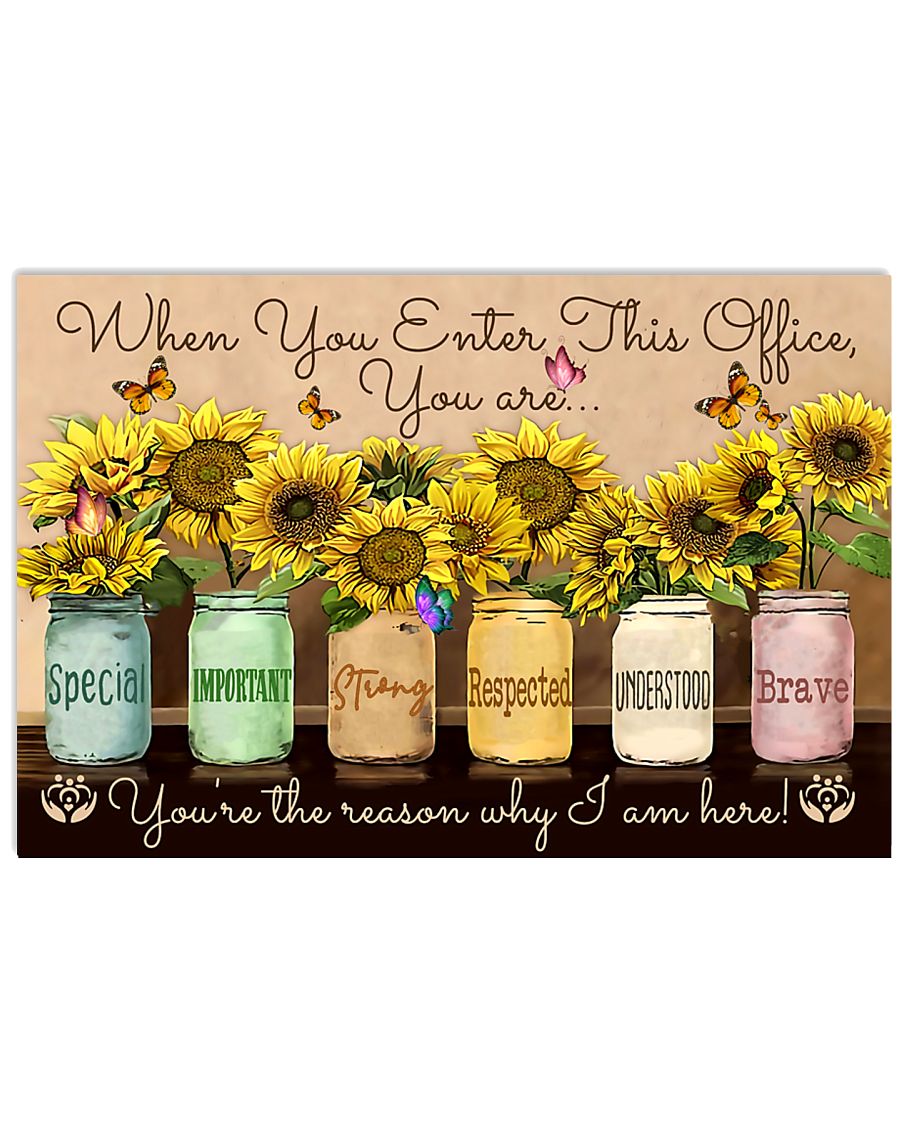 Social Worker You're The Reason Why I Am Here 17x11 Poster