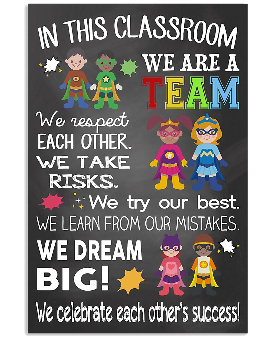 Teacher We Are A Team 11x17 Poster