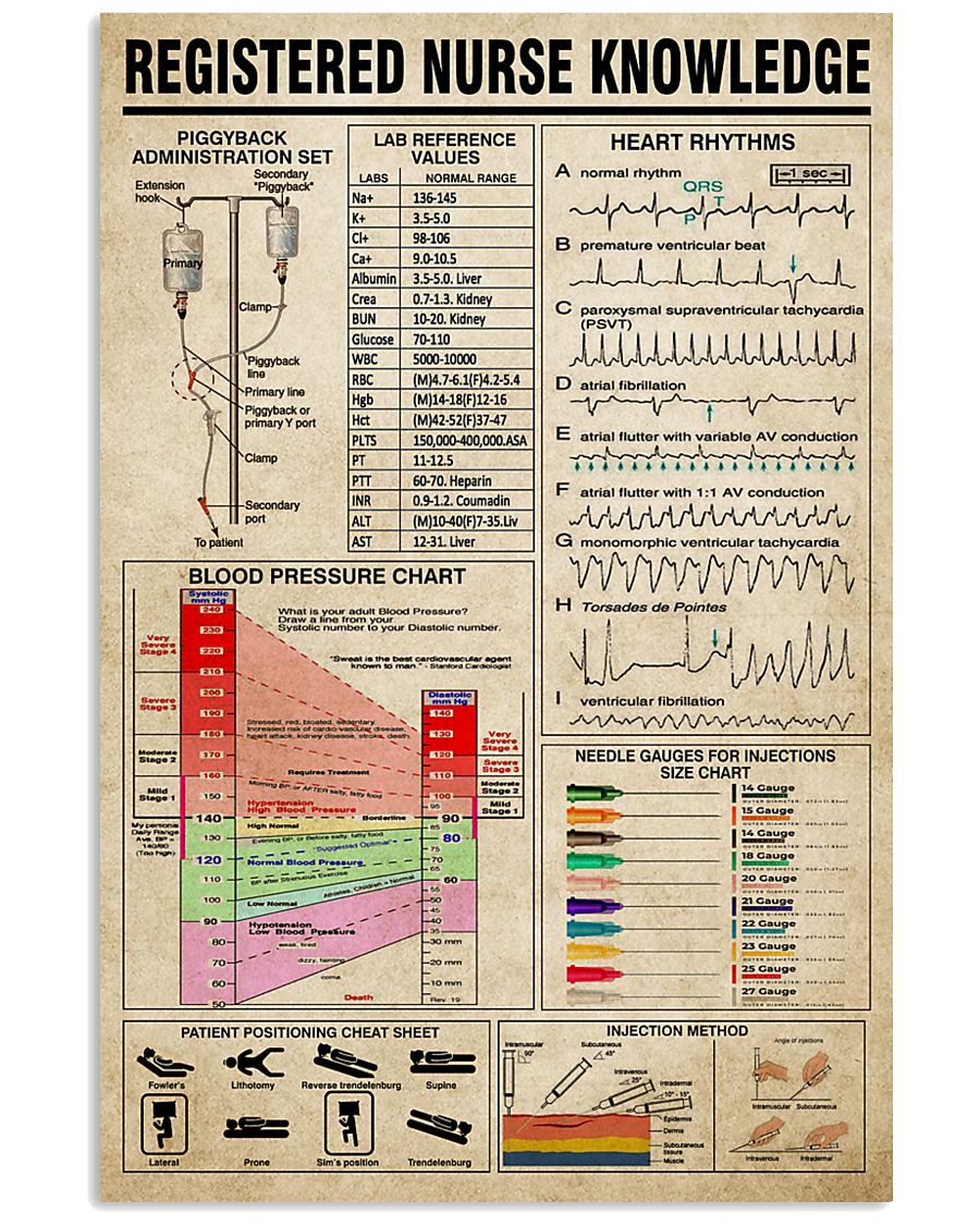 Registered Nurse Knowledge 11x17 Poster