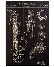 Saxophone Patent 11x17 Poster front