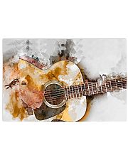 Watercolor Guitar Art 17x11 Poster front