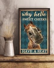 Horse Girl Why Hello Sweet Cheeks Have A Seat 11x17 Poster lifestyle-poster-3