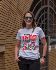 SLP Big Heart To Teach Kids Talk Back Ladies T-Shirt lifestyle-women-crewneck-front-2