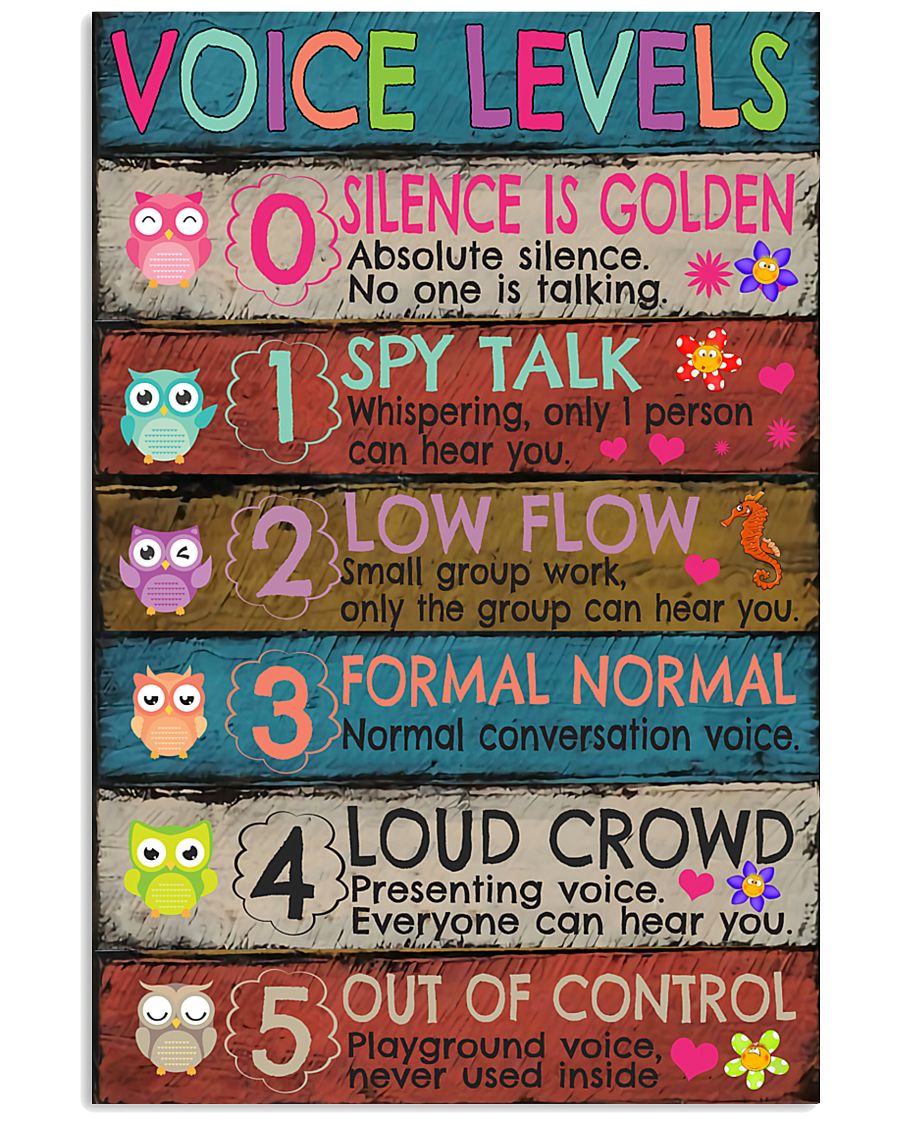 Voice Levels Art Print 11x17 Poster