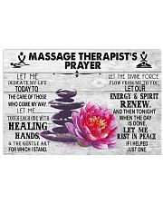 Massage Therapist's Prayer Lotus 17x11 Poster front