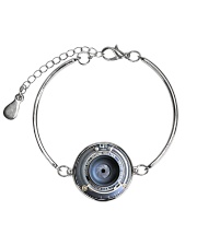Photographer Vintage Camera Art Metallic Circle Bracelet thumbnail