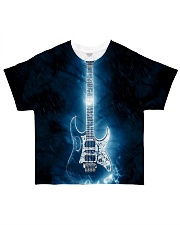 Art Light Blue Guitar All-over T-Shirt front