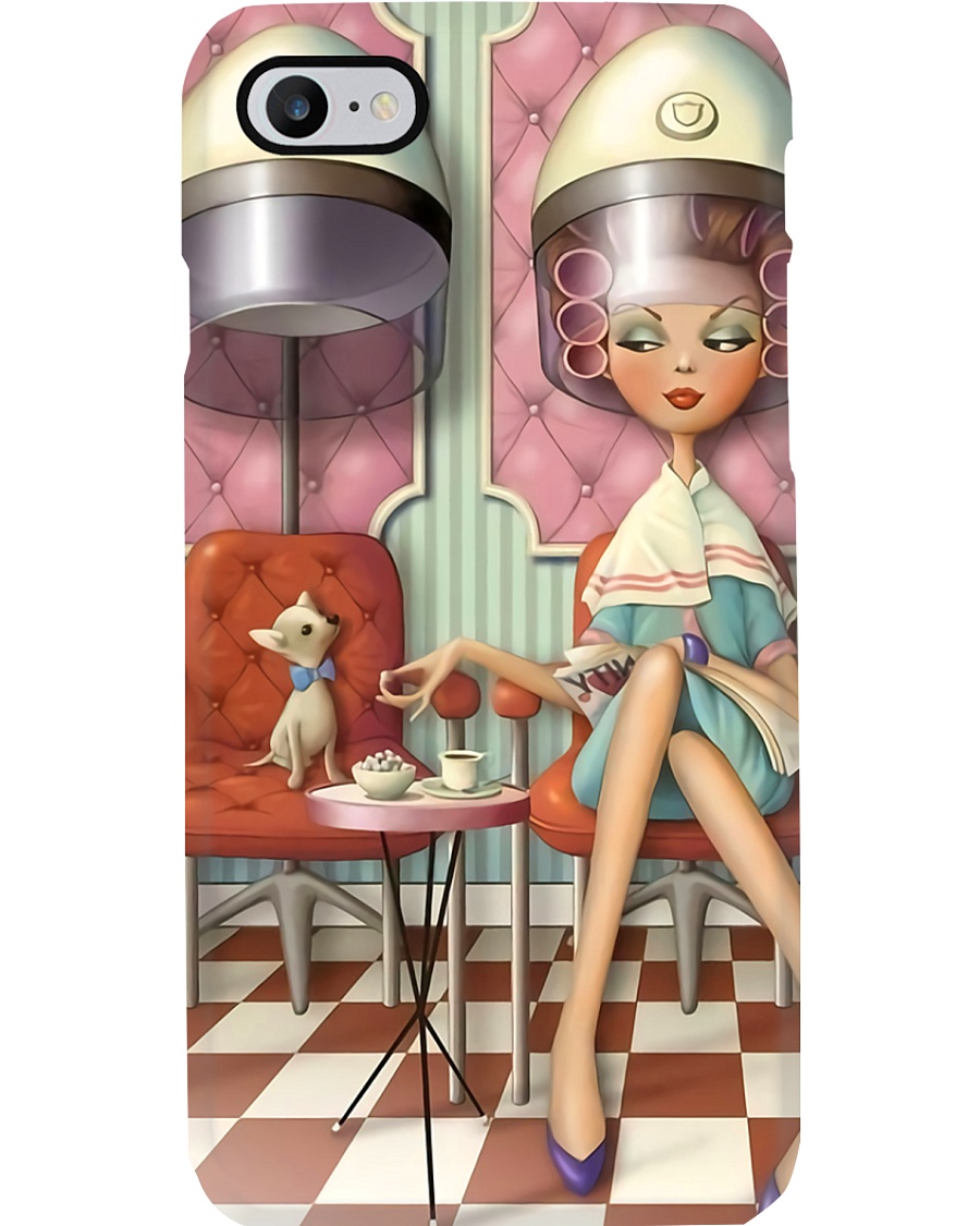 Hairstylist Vintage Hair Salon Phone Case
