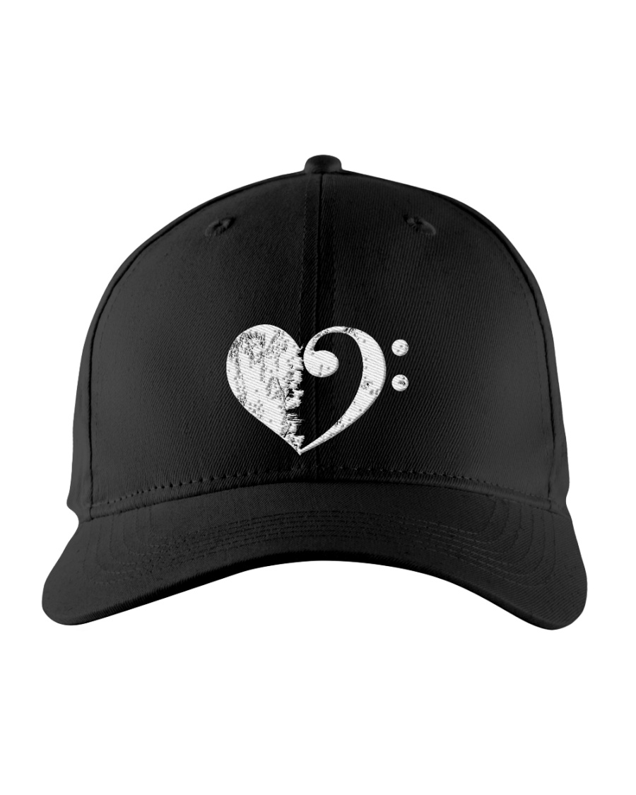 Bass Guitar Heart Clef Embroidered Hat