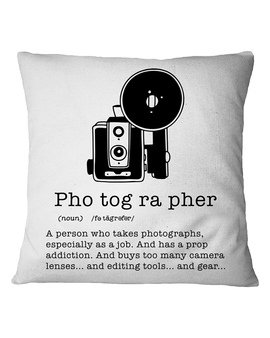 Definition Photographer Square Pillowcase