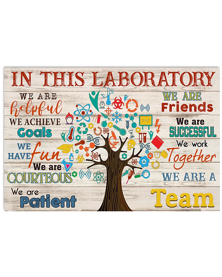 Scientist We are a Team 17x11 Poster