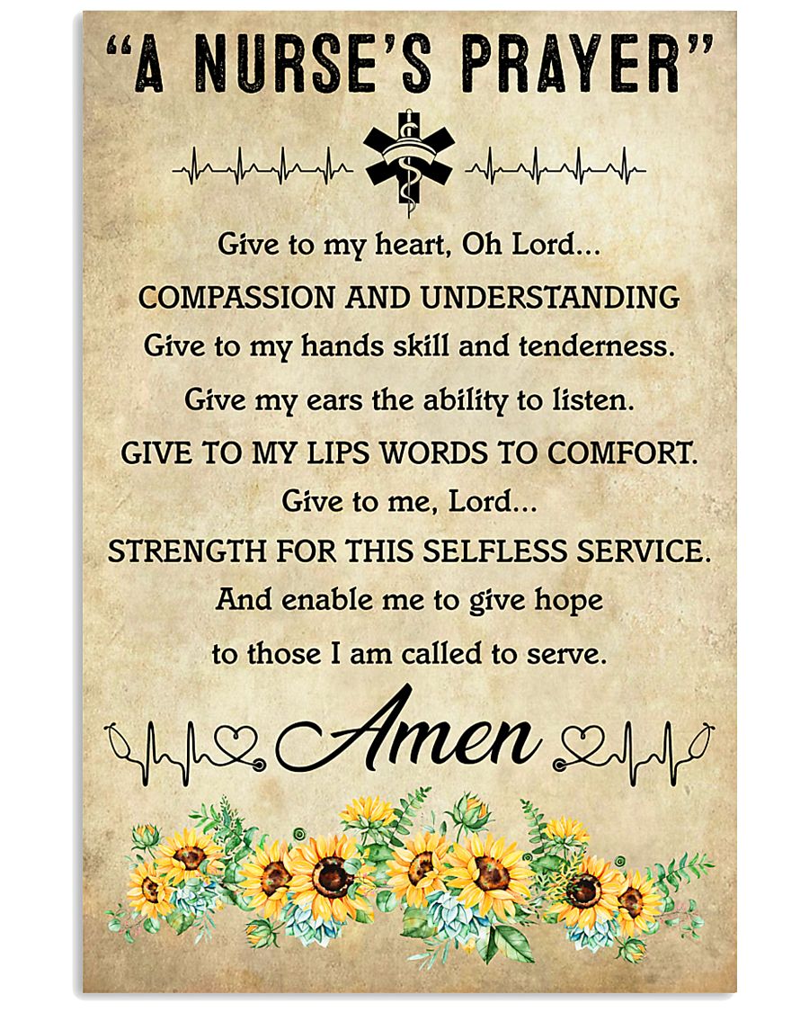 A Nurse's Prayer 11x17 Poster