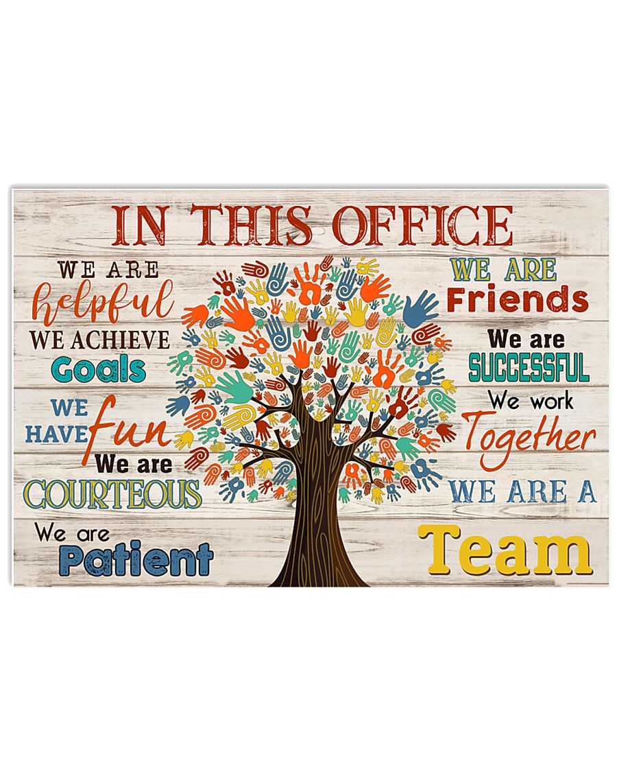Chiropractor - We are a team 17x11 Poster