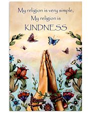 Yoga - My religion is very simple and kindness 11x17 Poster front
