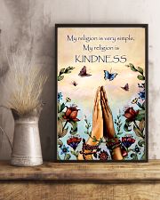 Yoga - My religion is very simple and kindness 11x17 Poster lifestyle-poster-3